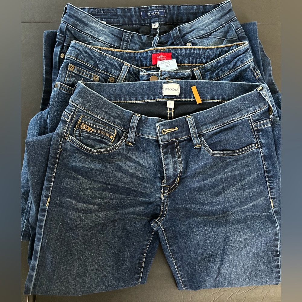 110. Bundle of 3 - Sneak Peek, Mossimo and STS Blue